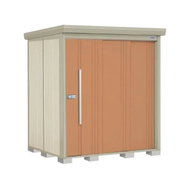 田窪工業所 タクボ物置 Mr.ストックマン ダンディ 側面棚タイプ ND-1815Y 一般型 標準屋根 扉カラー:トロピカルオレンジ