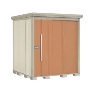 田窪工業所 タクボ物置 Mr.ストックマン ダンディ 側面棚タイプ ND-S1819Y 多雪型 標準屋根 扉カラー:トロピカルオレンジ