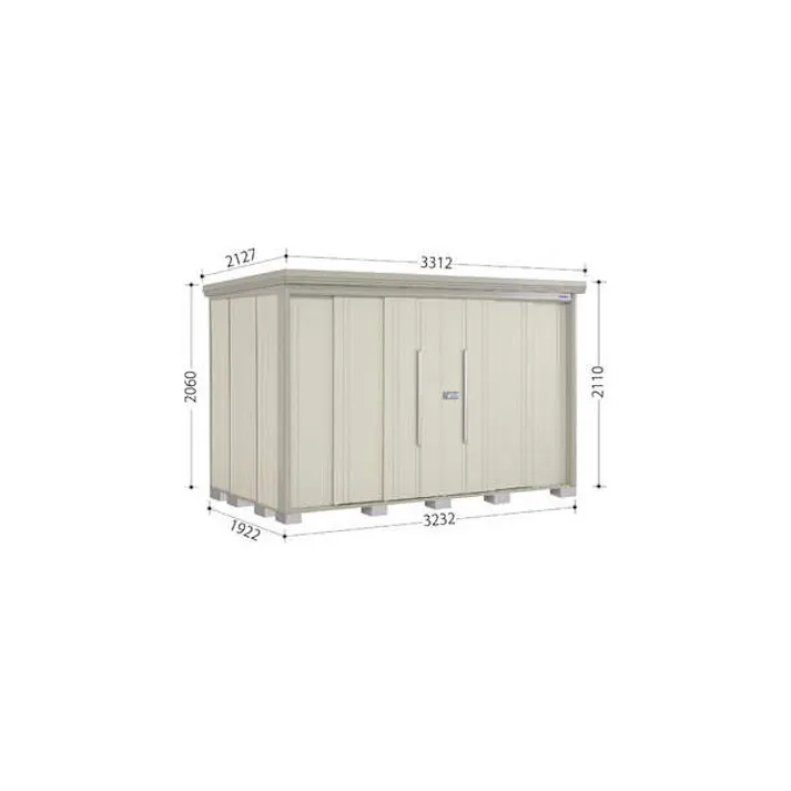 田窪工業所 タクボ物置 Mr.ストックマン ダンディ 側面棚タイプ ND-Z3219Y 一般型 結露減少屋根 扉カラー:ナイトブラック