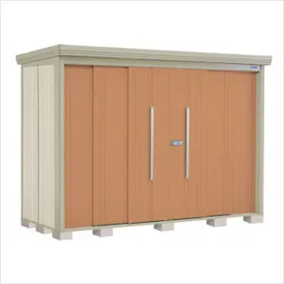 田窪工業所 タクボ物置 Mr.ストックマン ダンディ 背面棚タイプ ND-2912 一般型 標準屋根 扉カラー:トロピカルオレンジ