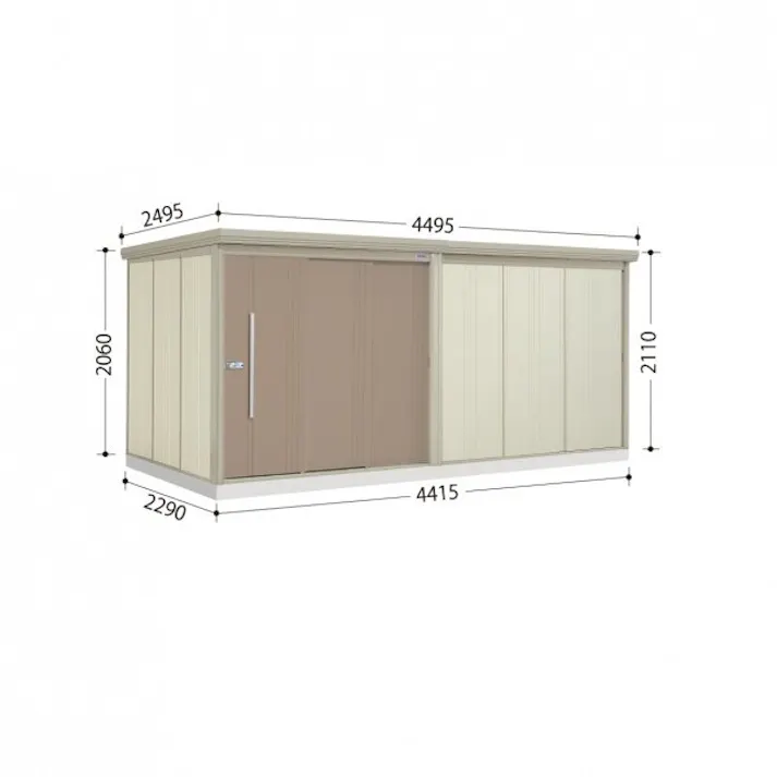 田窪工業所 タクボ物置 Mr.ストックマン ダンディ ND-Z4422 一般型 結露減少屋根 扉カラー:カーボンブラウン