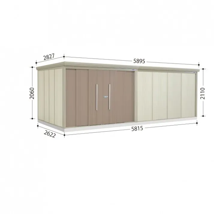 田窪工業所 タクボ物置 Mr.ストックマン ダンディ ND-Z5826 一般型 結露減少屋根 扉カラー:カーボンブラウン
