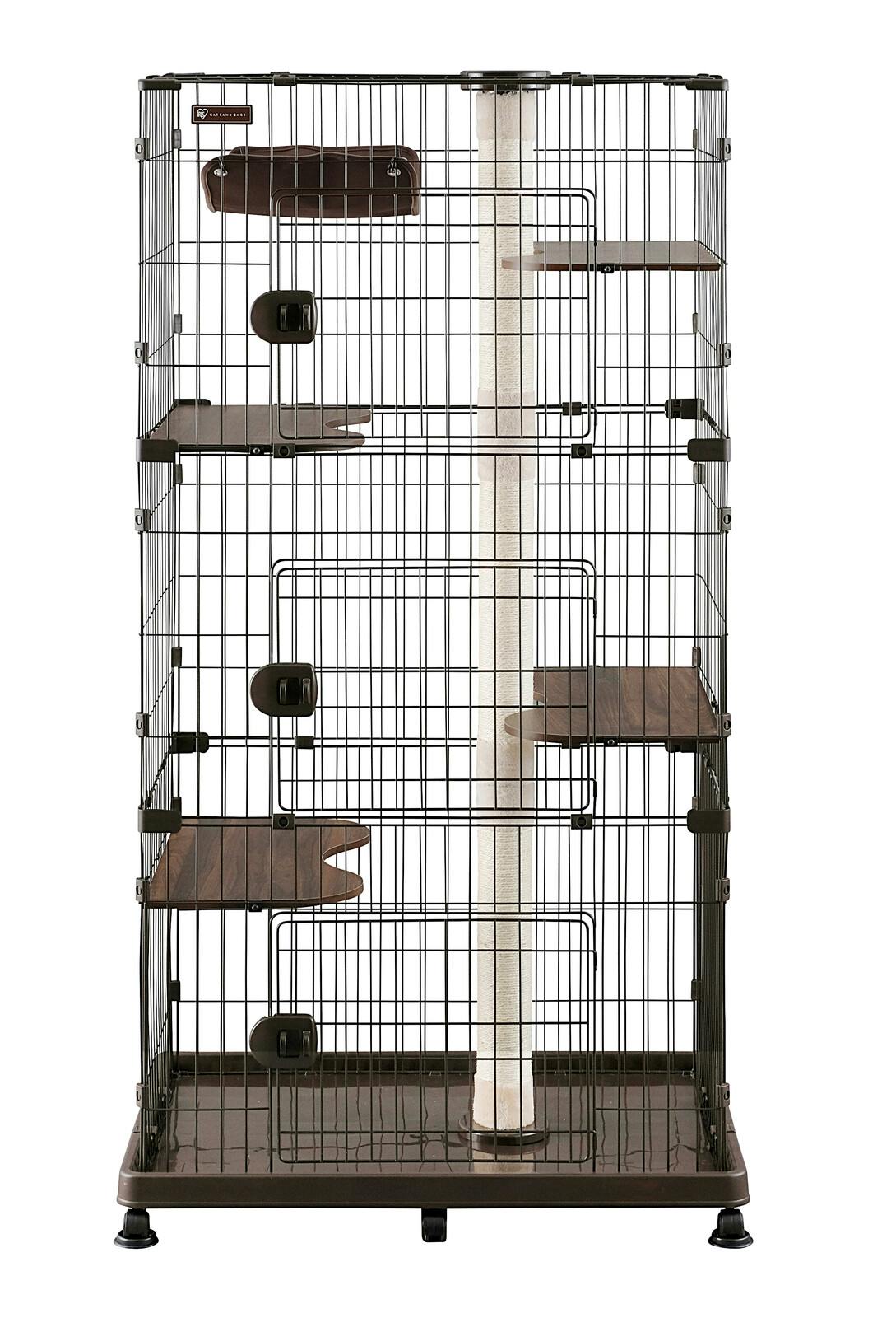新品　キャットケージ　キャットゲージ　猫用品　ペットケージ　ペット用品　ブラウン 送料無料】キャットケージ ブラウン キャットケージ 猫用ケージ