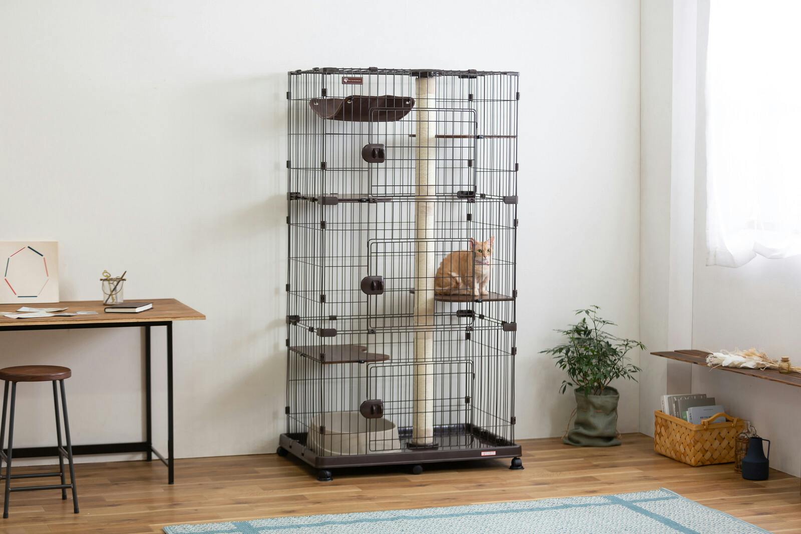 アイリスオーヤマ◎キャットランドゲージ【PCLC-903】 アイリスオーヤマ キャットランドケージ ワイド 3段 PCLC-903