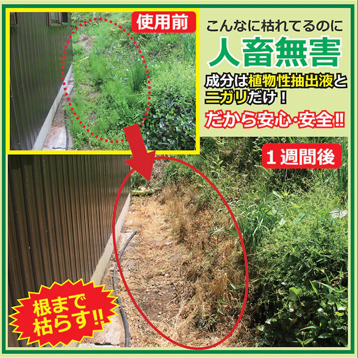 【天然素材成分 植物性除草剤 300ml 3個セット】 ちあふる <10倍希釈して使用>除草剤 植物抽出液 ニガリ にがり ペットや子供にも安心 お墓 畑の脇 家庭の空き地 グランド 河川敷 非農耕地用 カタバミ ハコベ ブタクサ ツユクサなど JAN:4560162561789