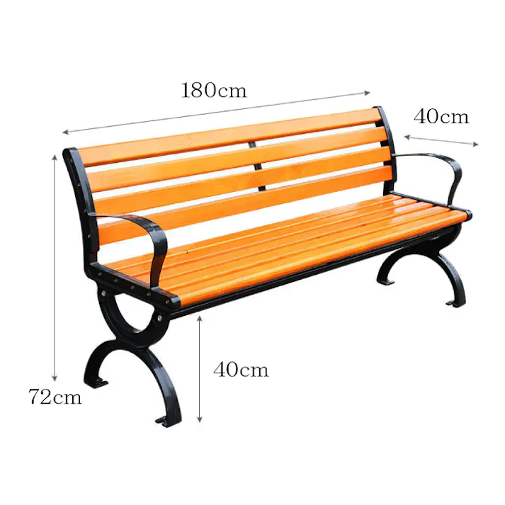 パークベンチ 180cm幅 天然木仕様