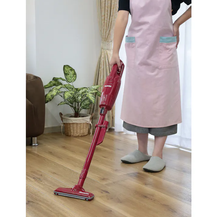 マキタ Makita 掃除機 日本製 コードレスクリーナー 充電式 軽量ボディ(レッド)Li-ion 10.8V 2.0Ah バッテリ内蔵式モデル 充電器付 #0088381753197 flife