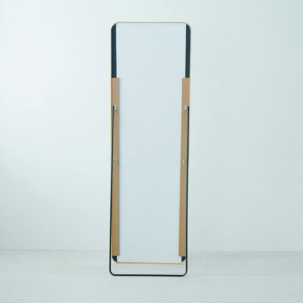 スタンドミラールーミー(スクエア) [ゴールド]】幅50.5×奥2.9