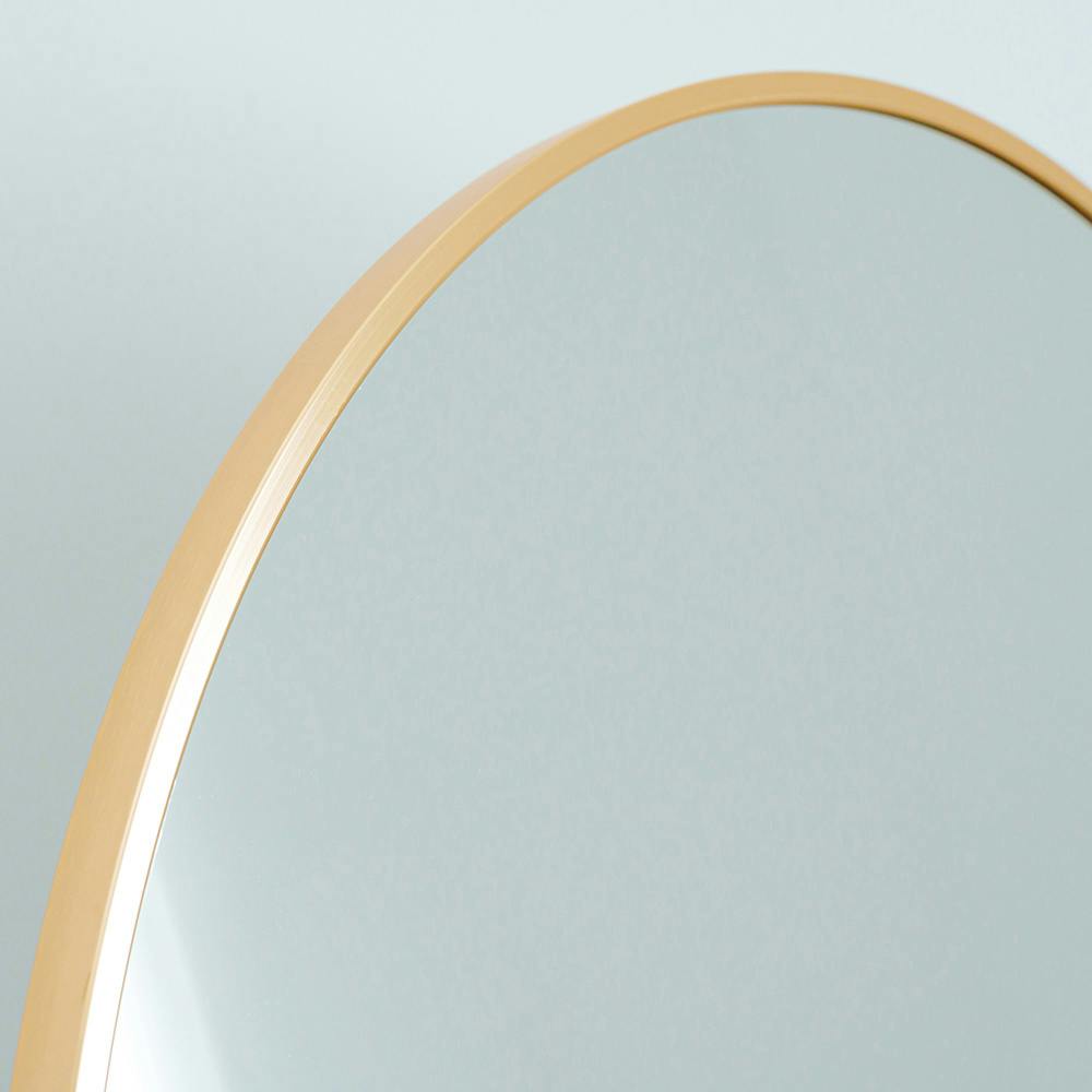 ARCH　ジャンボスタンドミラー　シャンパンゴールド スタンドミラールーミー(アーチ) [ゴールド]】幅60.5×奥2.9～37