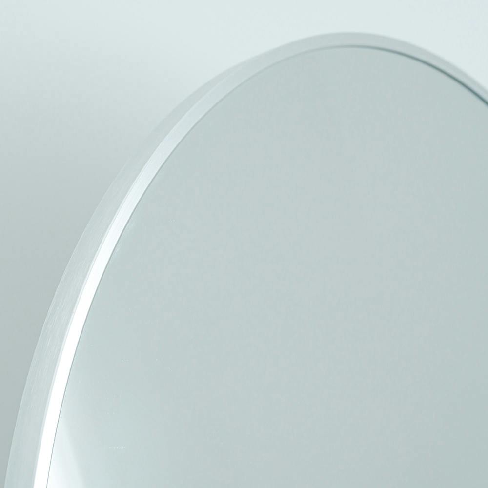 スタンドミラールーミー(アーチ) [シルバー]】幅60.5×奥2.9～37×高さ