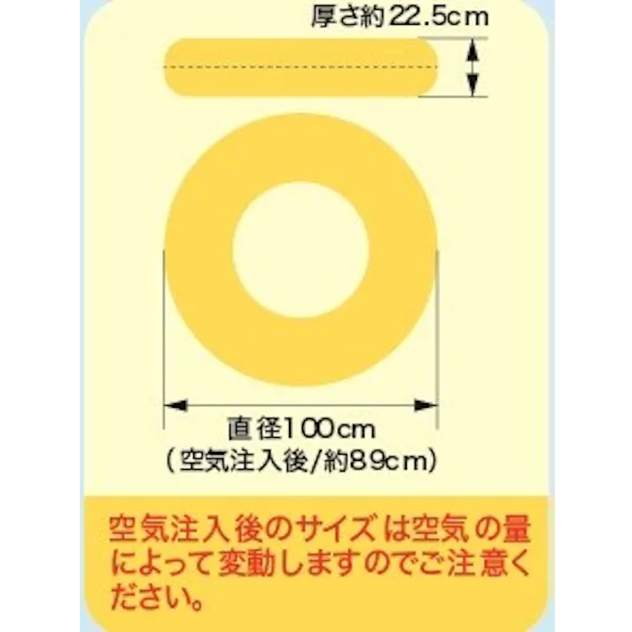 浮輪100cm ライドオン【男女問わずおすすめ】 うきわ #4535083335030 trosoku