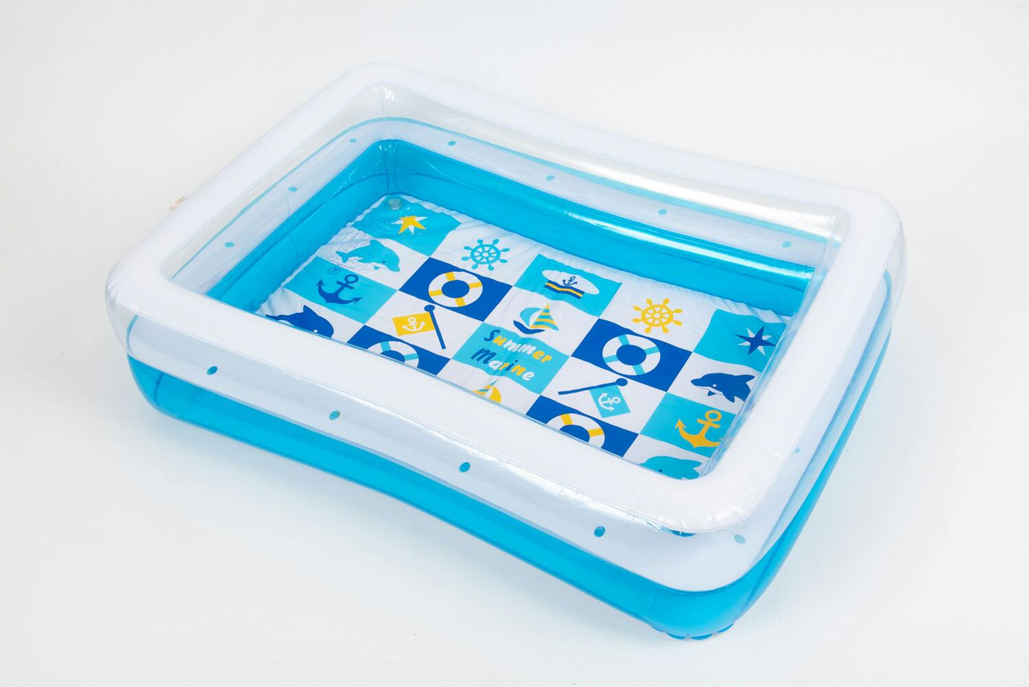 省スペース対応プール】 四角プール 125×90cm サマーマリン