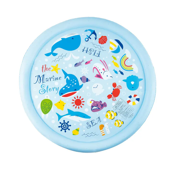 【ベビー、水浴び向け】 底浅シャワープール シャワープレイフィールド100cm マリンストーリー #4904922820059 trosoku