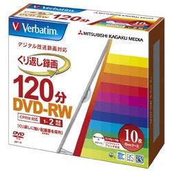 DVD-RW(Video with CPRM) 120分 1-2倍速 1枚5mmケース(透明)10P テレビ・AV機器 DVD-RW(Video with CPRM) 120分 1-2倍速 1枚5mmケース(透明)10P テレビ・AV機器