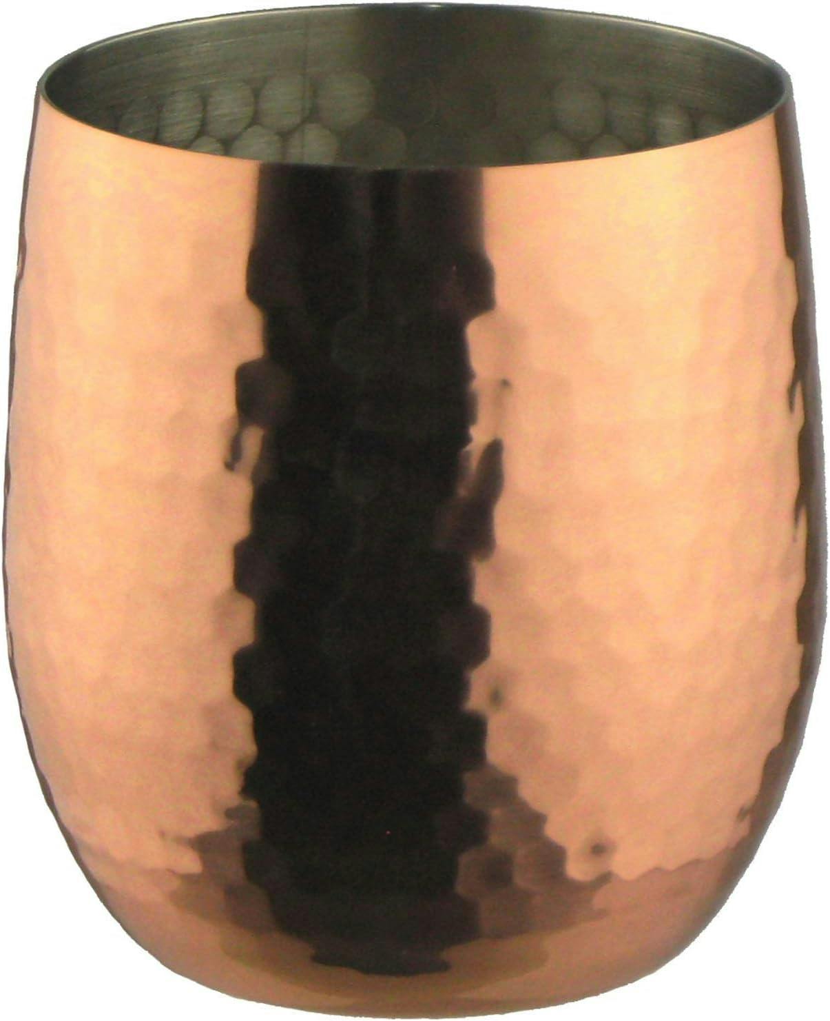 燕三条 純銅 ダルマ ロックグラス 340ml グラス・タンブラー 燕三条 純銅 ダルマ ロックグラス 340ml グラス・タンブラー