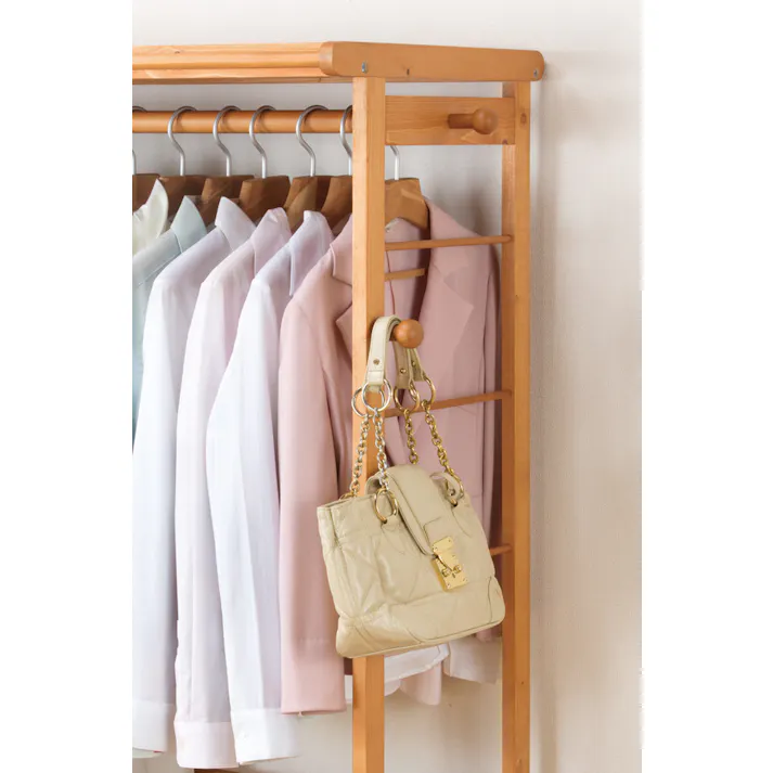 C・H・R 天然木カーテン付きシングルハンガー 110cm幅 #4589978091754 flife