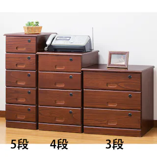 天然木 全段 鍵付きシークレットチェスト 3段 カギ付き 引き出し 隠しキャスター付き 組立不要完成品 鍵2個付き #4589978099972 flife