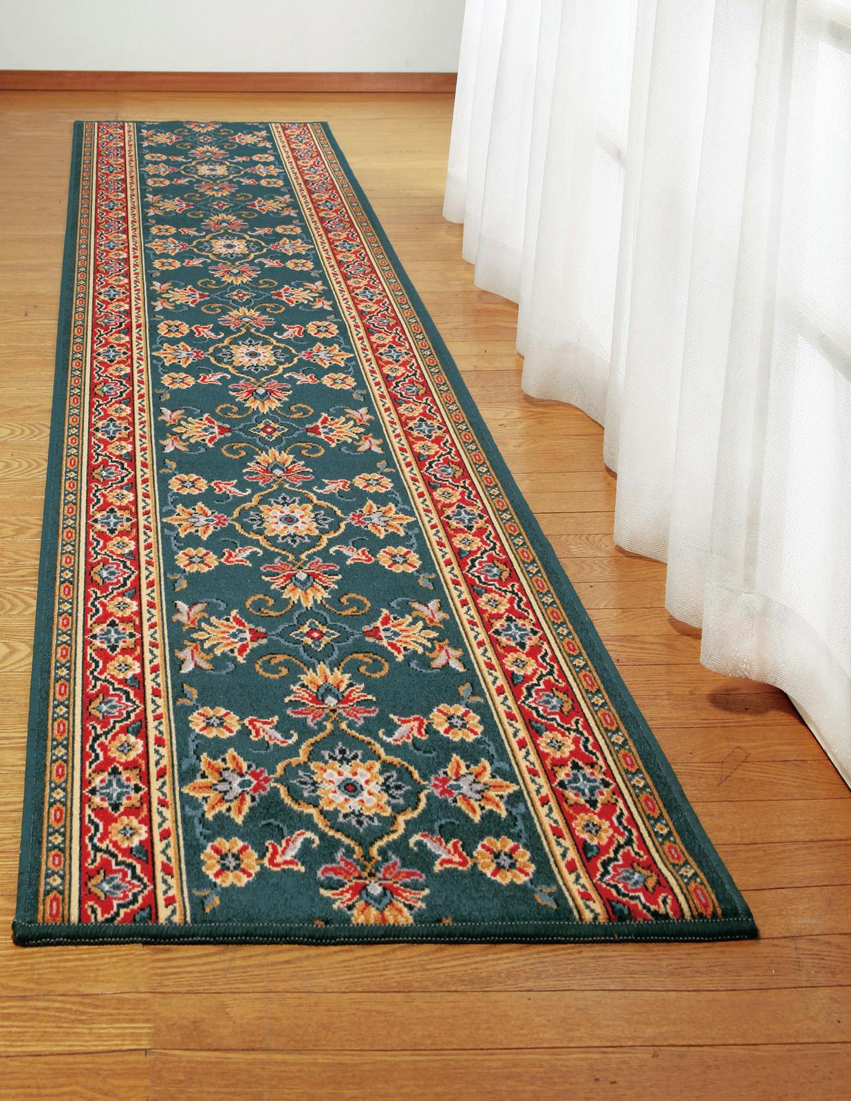 ベルギー製 廊下 敷カーペット 78×180cm レッド ＃4589978808703 flife