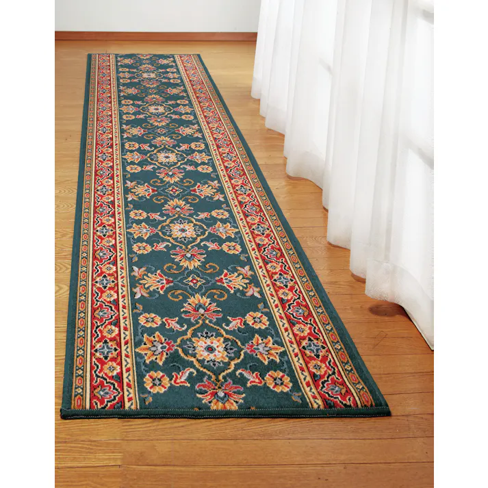 ベルギー製 廊下 敷カーペット 78×700cm レッド #4589978808857 flife