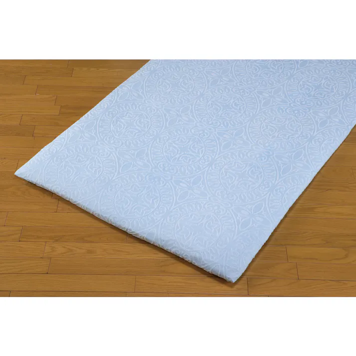 日本製 今治産 ジャカード織 タオルシーツ 3色組 ブルー・ピンク・ホワイト シングル #4589978828497 flife