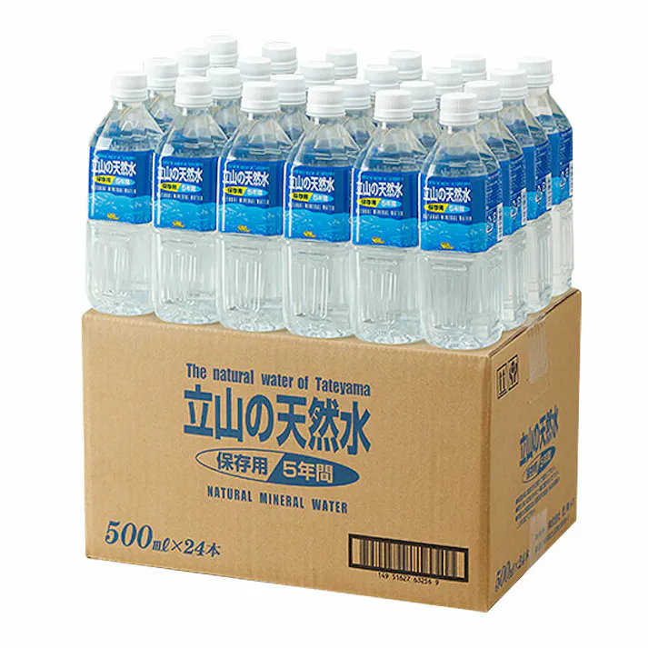 5年保存 立山の天然水 500ml×24本 #4951627000026 flife
