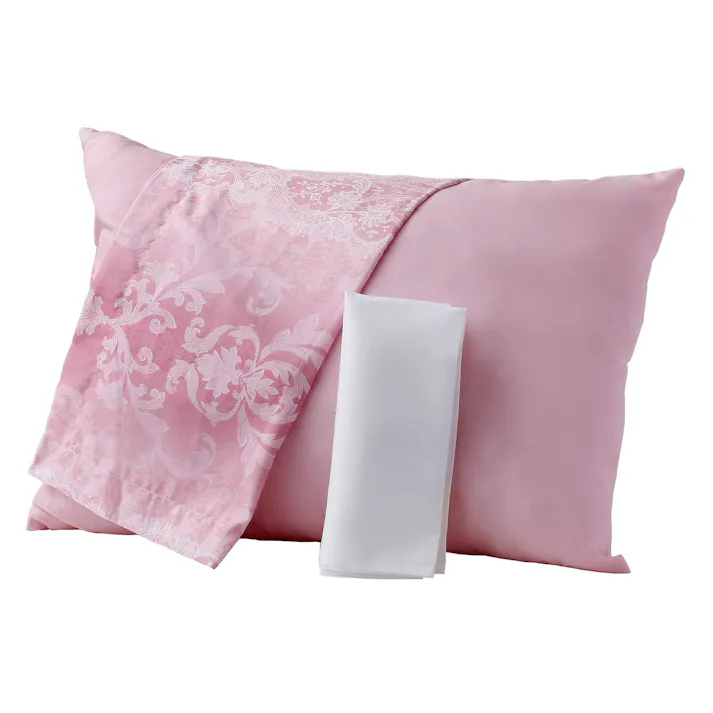 防ダニ・抗菌防臭加工 ほこりの出にくい組布団 シングル16点セット ピンク系+ブルー系 (掛布団+カバー、敷布団+シーツ、枕+カバー2柄)×2セット #3998 flife