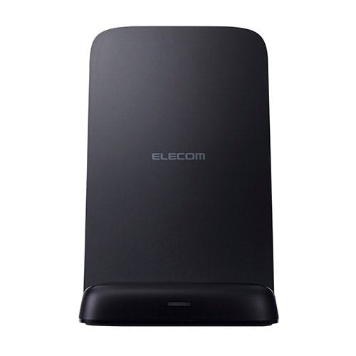 Qi規格(EPP)対応ワイヤレス充電器(12W・スタンド) ブラック 充電器・チャージャー Qi規格(EPP)対応ワイヤレス充電器(12W・スタンド) ブラック 充電器・チャージャー