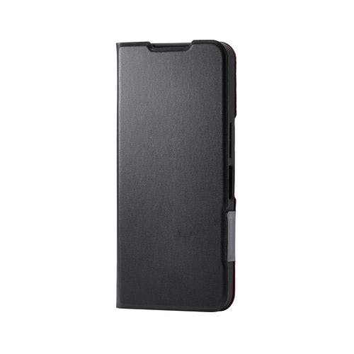 AQUOS wish5 (SH-52F) ケース レザー 手帳型 マグネット 衝撃吸収 超軽量 薄型 スタンド機能付 ブラック ケース・ストラップ AQUOS wish5 (SH-52F) ケース レザー 手帳型 マグネット 衝撃吸収 超軽量 薄型 スタンド機能付 ブラック ケース・ストラップ