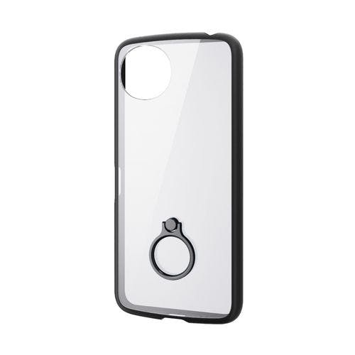 AQUOS wish5 (SH-52F) ケース ハイブリッド 衝撃吸収 軽量 薄型 カメラレンズ保護設計 リング付 ブラック ケース・ストラップ AQUOS wish5 (SH-52F) ケース ハイブリッド 衝撃吸収 軽量 薄型 カメラレンズ保護設計 リング付 ブラック ケース・ストラップ