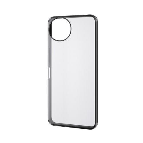 AQUOS wish5 (SH-52F) ケース ソフト カメラレンズ保護設計 メタリックブラック ケース・ストラップ AQUOS wish5 (SH-52F) ケース ソフト カメラレンズ保護設計 メタリックブラック ケース・ストラップ