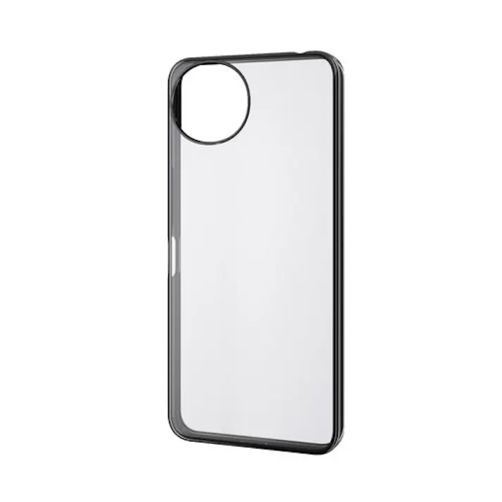 AQUOS wish5 (SH-52F) ケース ソフト カメラレンズ保護設計 メタリックブラック