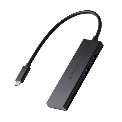 USB Type-C ハブ 4ポート 5Gbps 高速 PD 100W Mac iPad Win等対応 薄型 C×2 A×2 ブラック 電源ケーブル・延長コード USB Type-C ハブ 4ポート 5Gbps 高速 PD 100W Mac iPad Win等対応 薄型 C×2 A×2 ブラック 電源ケーブル・延長コード