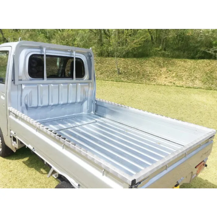 軽トラック スズキキャリー標準車用 アルミ縞板 アオリ 鳥居カバー