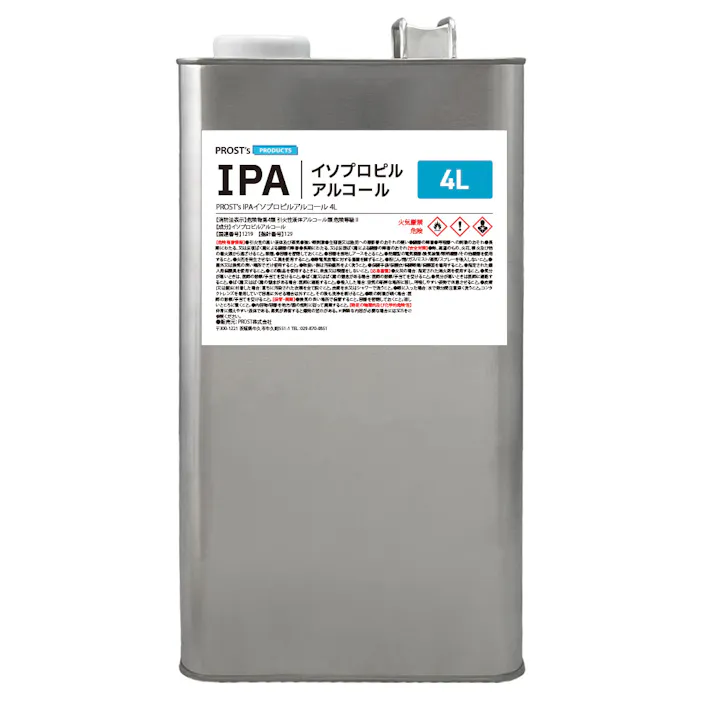 IPA イソプロピルアルコール 4L /脱脂 洗浄 IPA 純度100% 国産 業務用 シリコンオフ