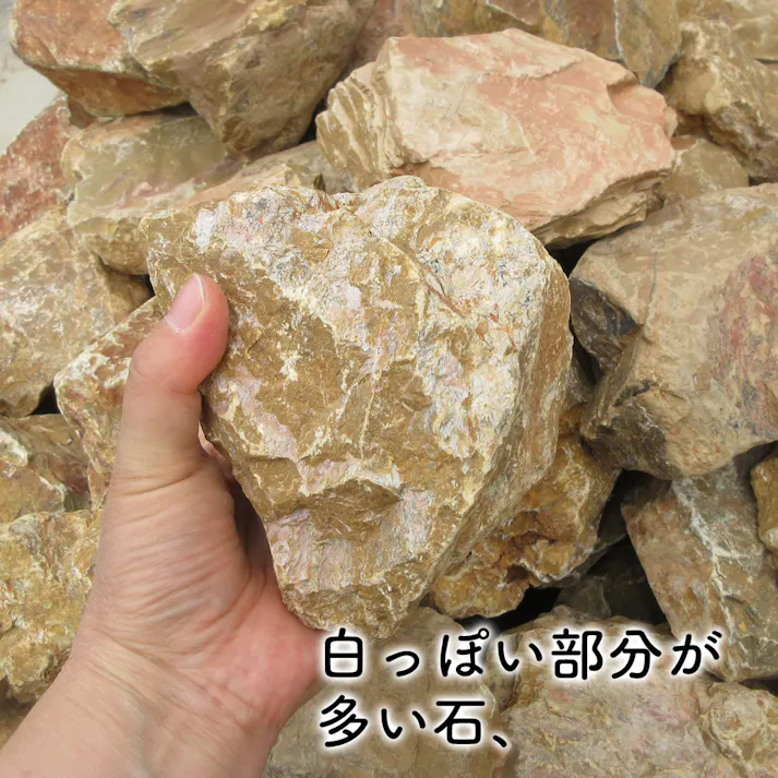 庭石 【ロックガーデン】 石 黄色 【イエロー S 330kg (22kgx15箱)】 割栗石 ガーデニング 石 ガーデンロック クラッシュロック ドライガーデン 栗石 みかも石 おしゃれ