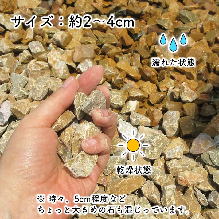 【砂利】 黄色 【イエロー SS 22kg】 庭 砕石 防草シートの上に 砂利敷き 庭石 化粧砂利 雑草対策 砂利石 じゃり 庭砂利 化粧石 駐車場 防草砂利 diy ロックガーデン