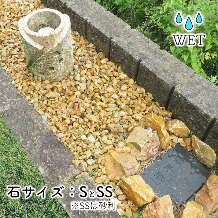 【砂利】 黄色 【イエロー SS 110kg (22kgx5袋)】 庭 砕石 防草シートの上に 砂利敷き 庭石 化粧砂利 雑草対策 砂利石 じゃり 庭砂利 化粧石 駐車場 防草砂利