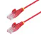 CAT6 LANケーブル/スリム/7m/レッド/1Gb/100W PoE/スナッグレス