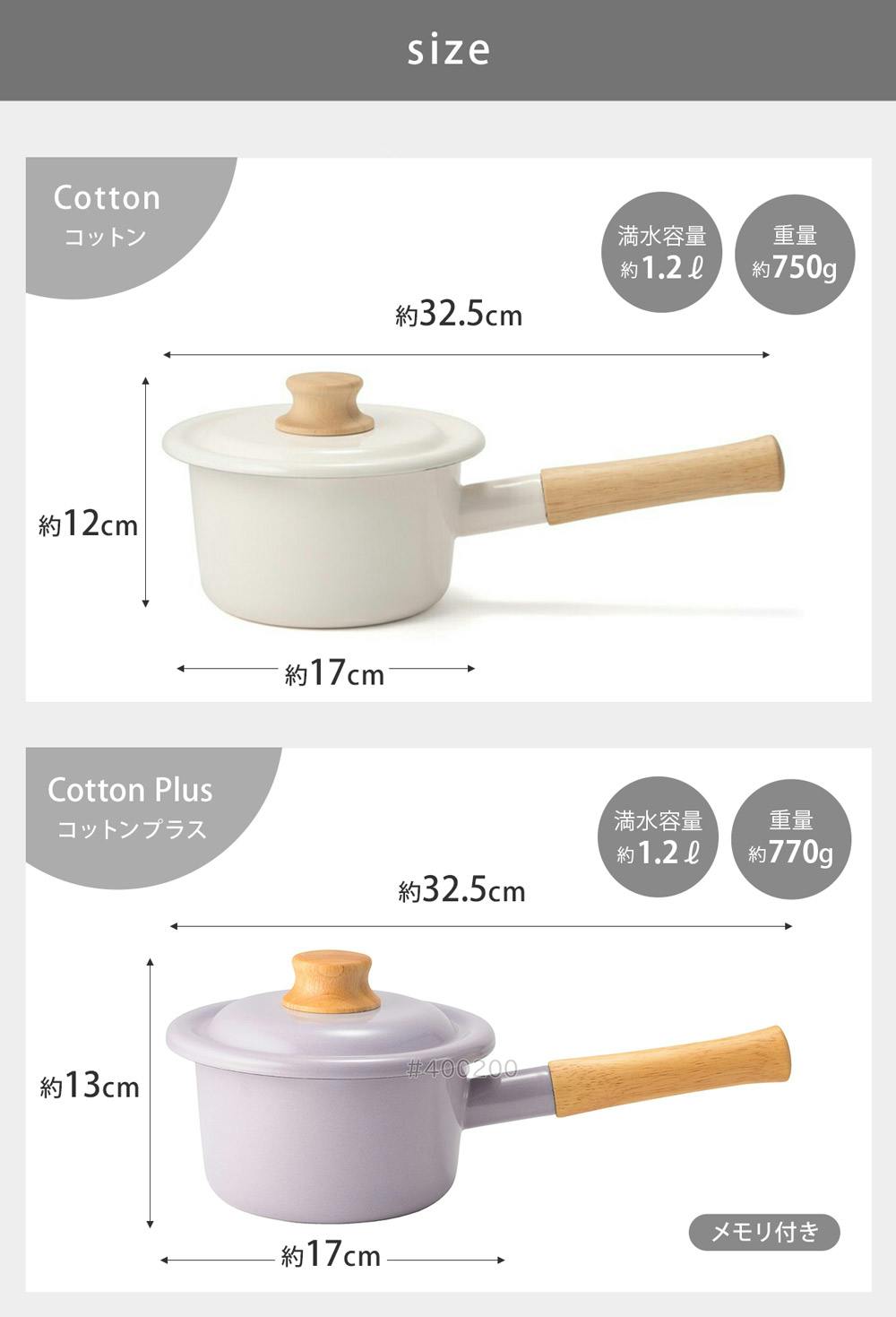 富士ホーロー コットン ホーロー ミルクパン 14cm 注ぎ口 蓋付き ガス