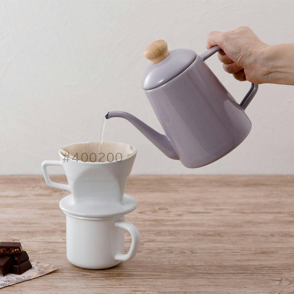 富士ホーロー コットン プラス ホーロー ドリップポット 1L ガス