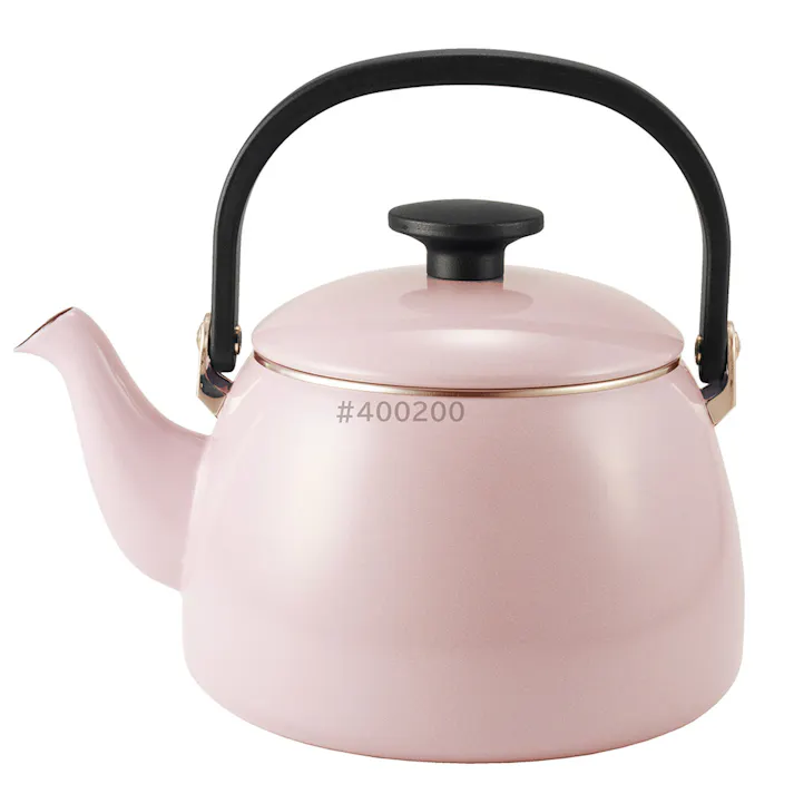 富士ホーロー コットン プラス ホーロー ケトル 2.5L ガス火 IH対応 CTP-2.5K【琺瑯 やかん 直火 ほうろう 麦茶ケトル】 アッシュピンク