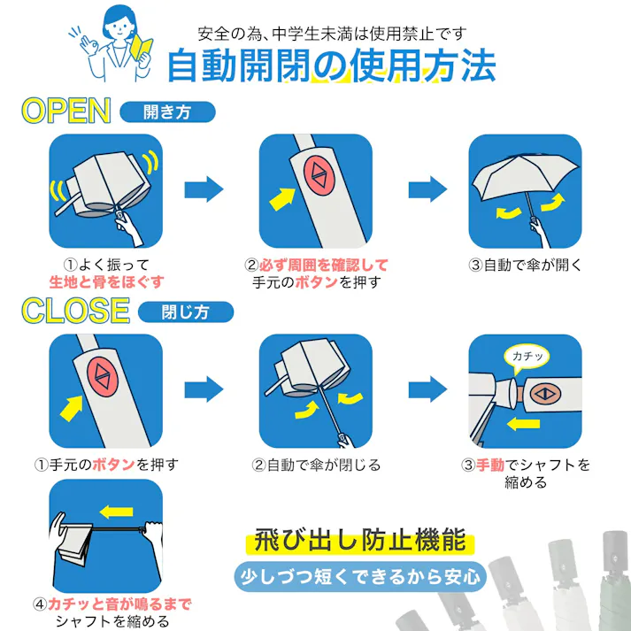 折りたたみ傘 自動開閉 ワンタッチ操作 超軽量 コンパクト 収納簡単 UVカット 完全遮光 防風 防水 晴雨兼用 高品質 メンズ・レディース・子供・高齢者対応 おしゃれ 旅行用 快適な使い心地 耐久性抜群 プレゼントにも最適 ブラック