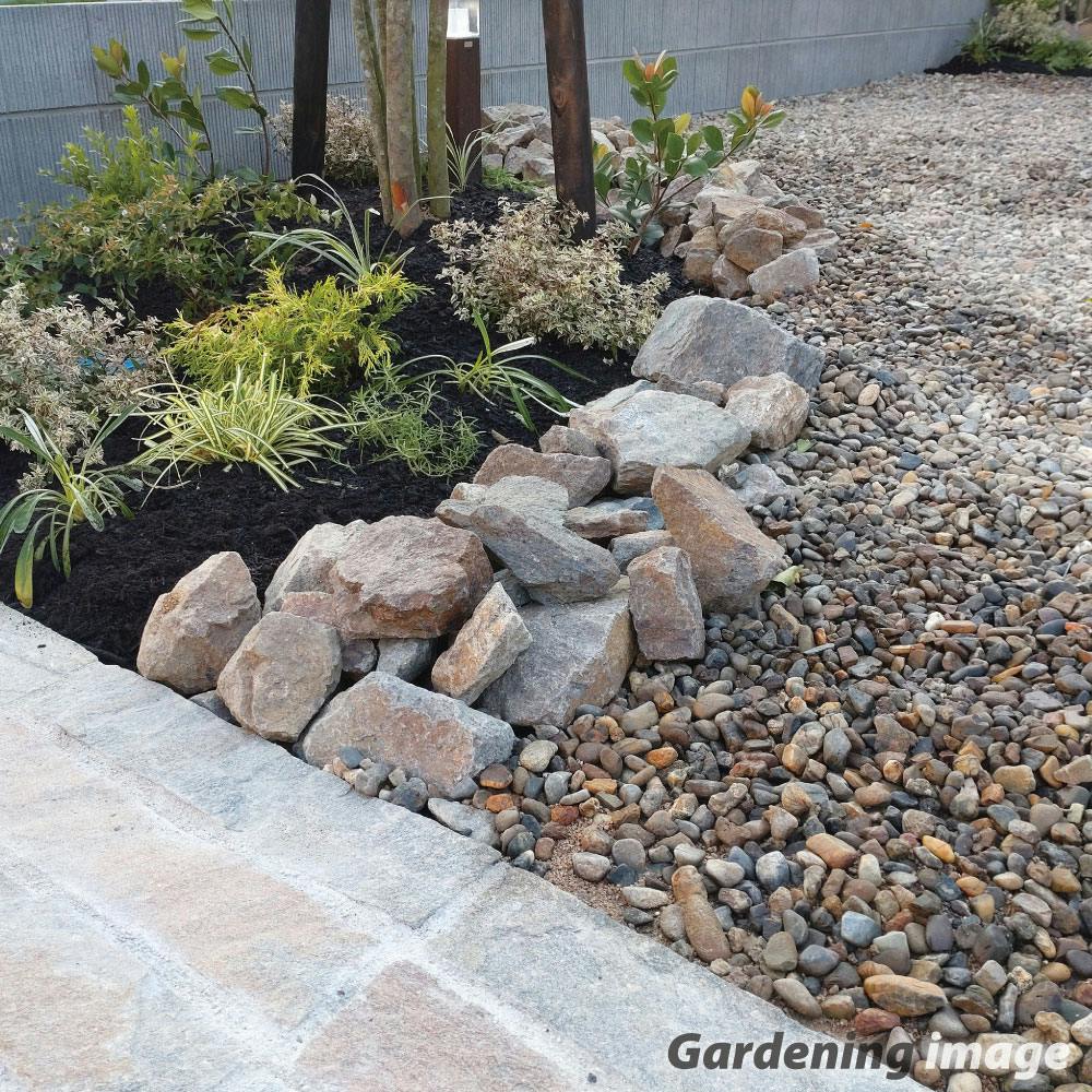 庭石 【ロックガーデン】 石 割栗石 【ワイルドロック L 110kg (22kgx5