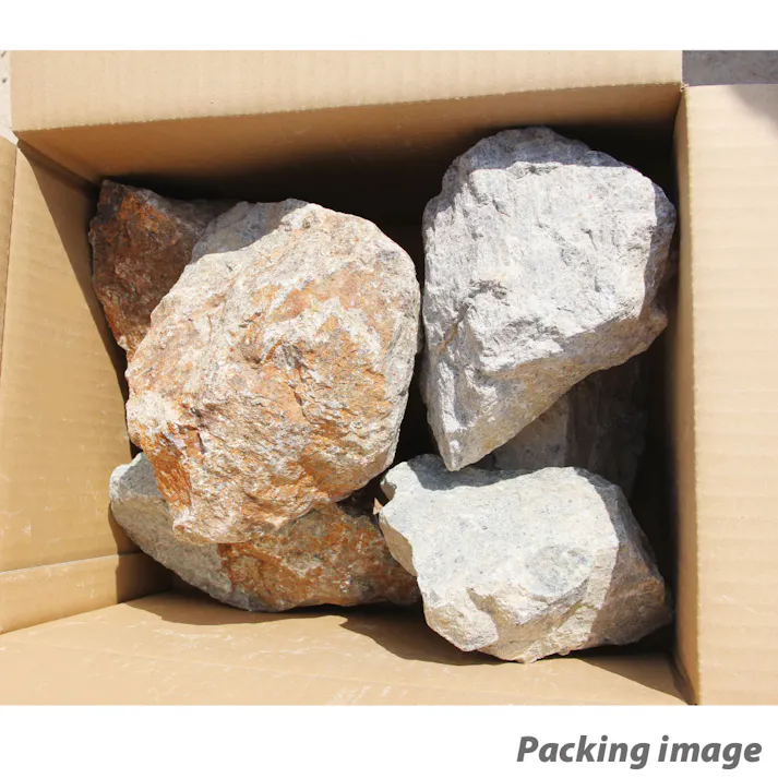 庭石 【ロックガーデン】 石 割栗石 【ワイルドロック L 220kg (22kgx10箱)】 グレー ブラウン 茶 錆び石 サビ ガーデニング ガーデンロック クラッシュロック