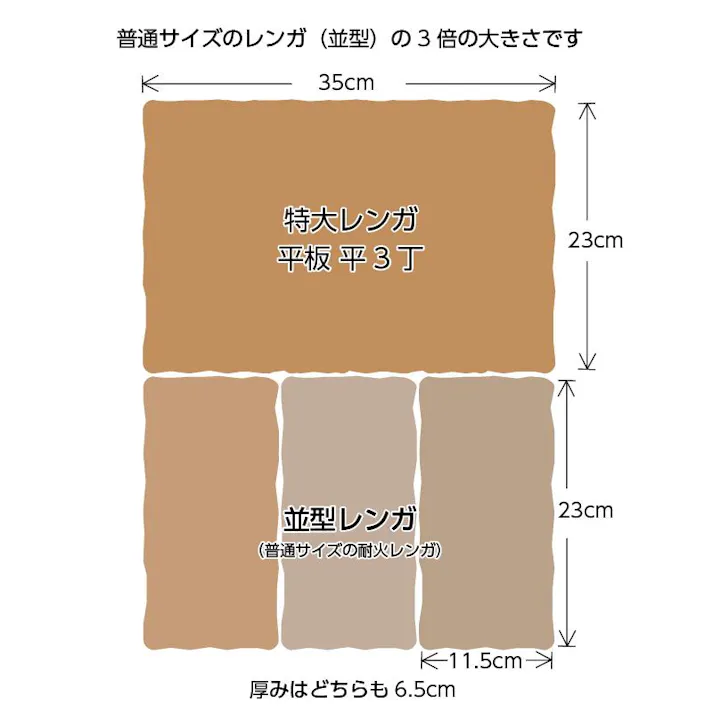 〈ネット限定〉アンティークレンガ 特大 平板 2個送料込セット 国産品