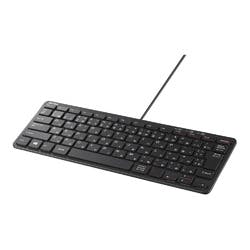BSKBU300BK USB接続 有線コンパクトキーボード ブラック マウス・キーボード・入力機器 BSKBU300BK USB接続 有線コンパクトキーボード ブラック マウス・キーボード・入力機器