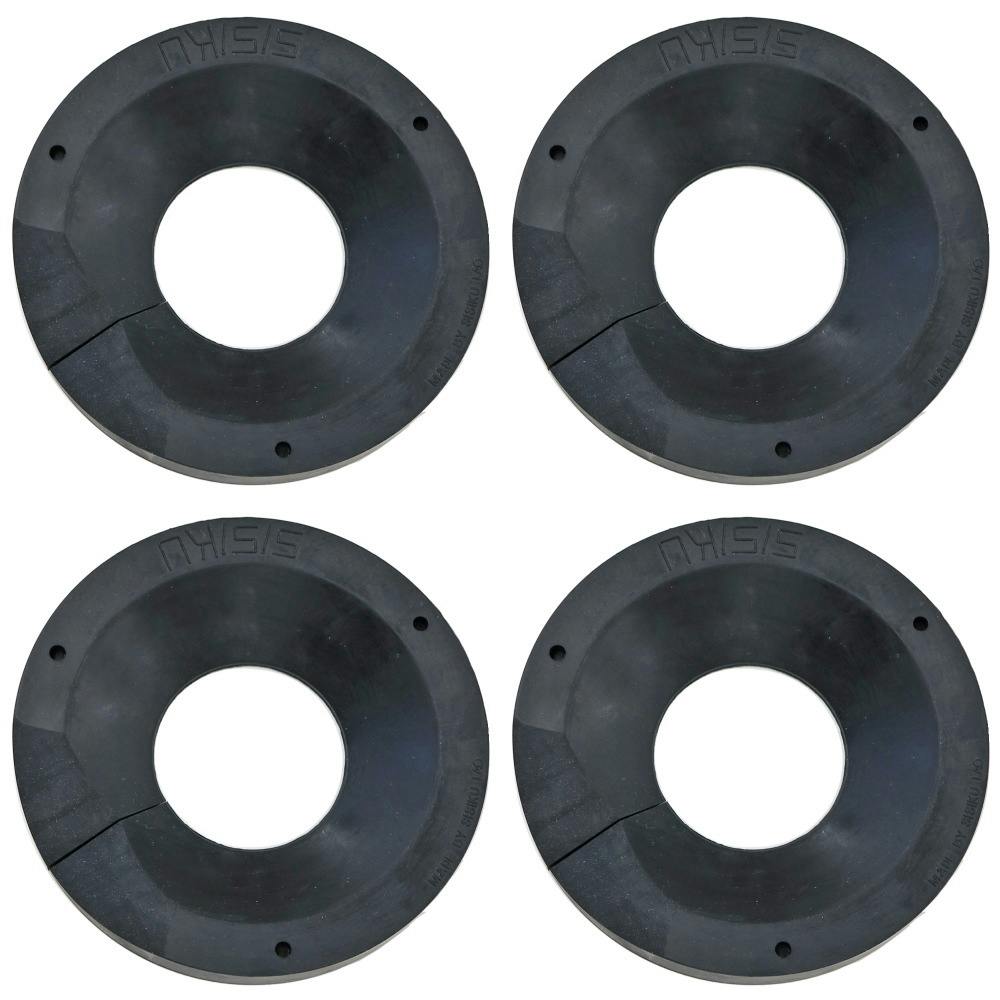 STG-L　ゴム　輪留め　キャスター・台車　4個セット　　シシクアドクライス