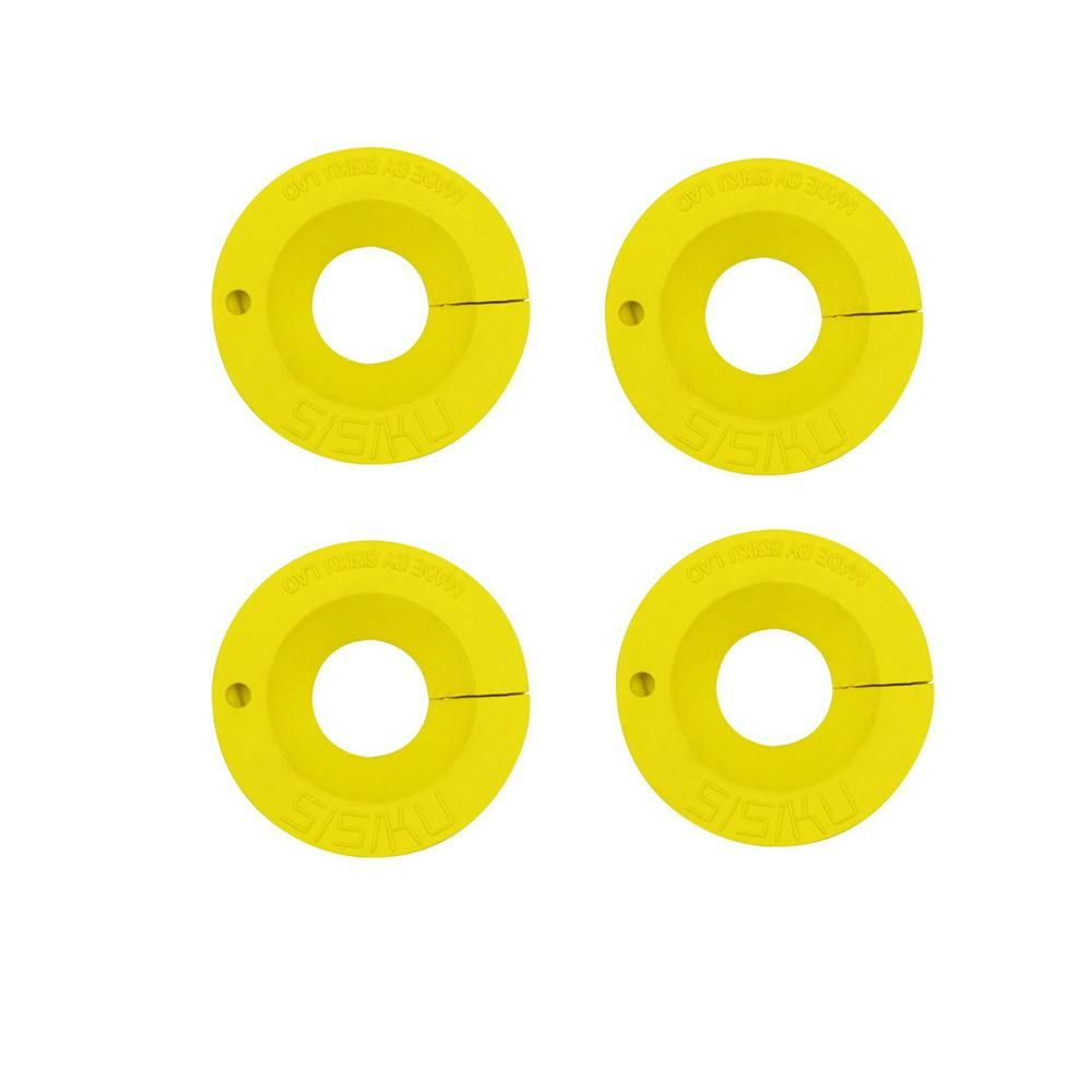 STG-SS-YL　ゴム　輪留め　キャスター・台車　4個セット　　シシクアドクライス