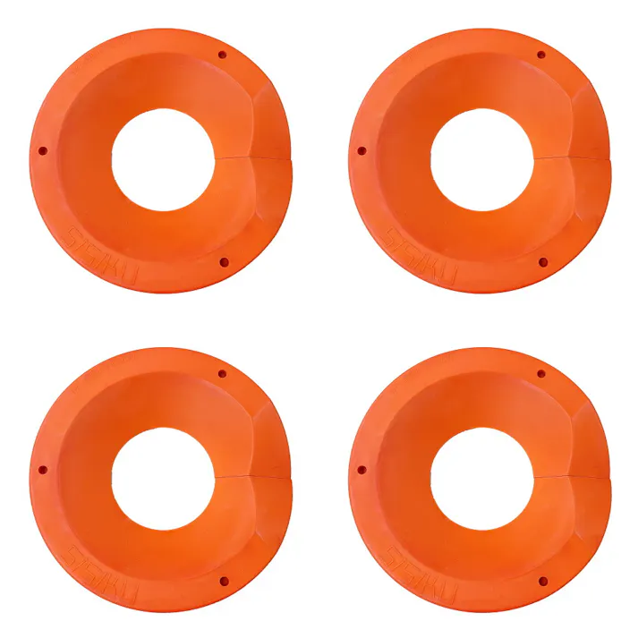 STG-L-OR ゴム 輪留め キャスター・台車 4個セット シシクアドクライス