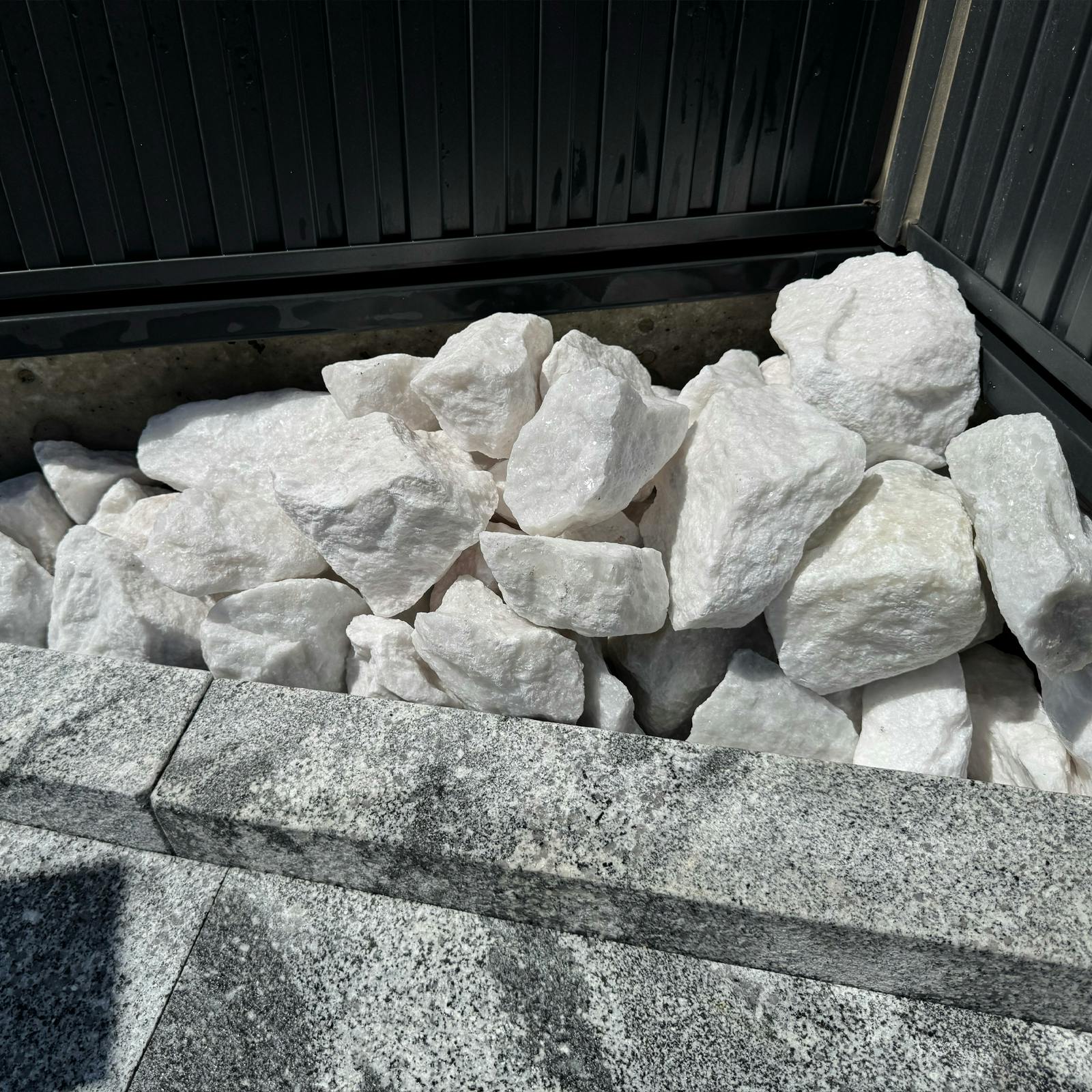 TAIKOH マーブルホワイトロック 90-120mm 20kg 天然大理石 ロック 景石